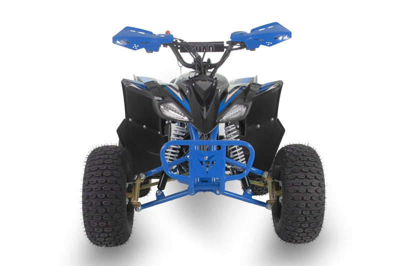 EXHILARATOR-PRO 110CC BLUE PETROL JUNIOR QUAD BIKE AUTO & REVERSE - Mini Quad Bikes